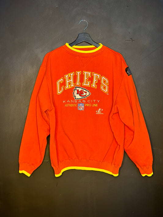 Kansas City Chiefs Pro Line Logo Athletic Crewneck Sweater