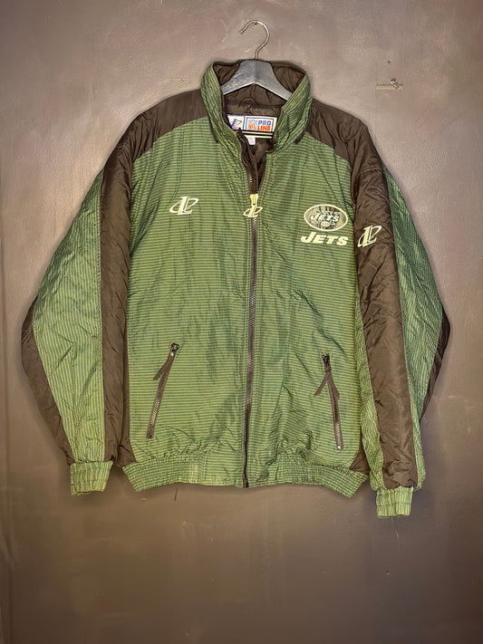 New York Jets Logo Athletic Pro Line Puffer Jacket