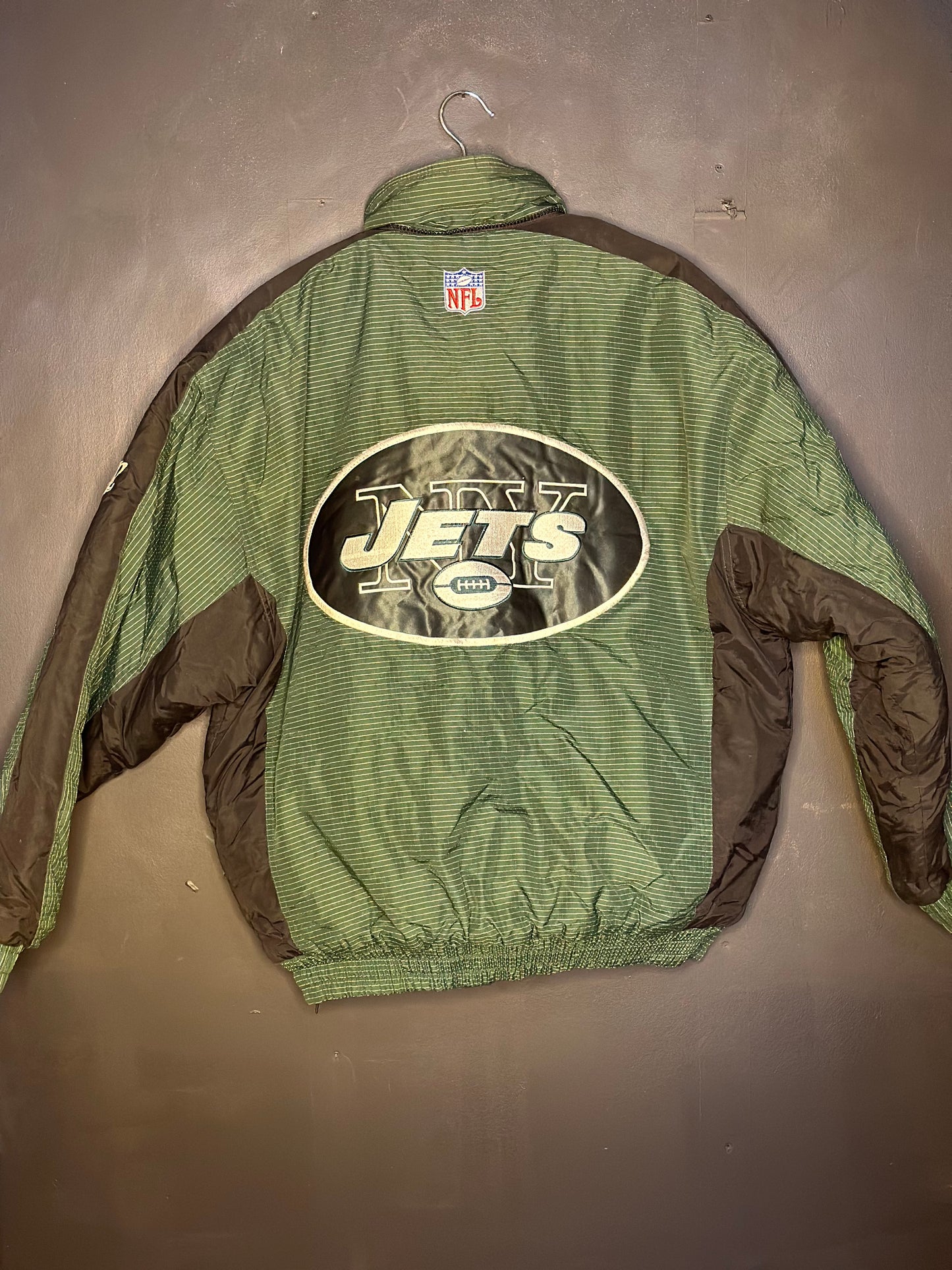 New York Jets Logo Athletic Pro Line Puffer Jacket